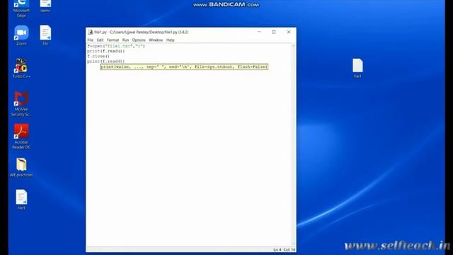 4.4 | Program to implement opening and closing | Chapter 4 File handling | PYTHON CLASS 12 смотреть онлайн