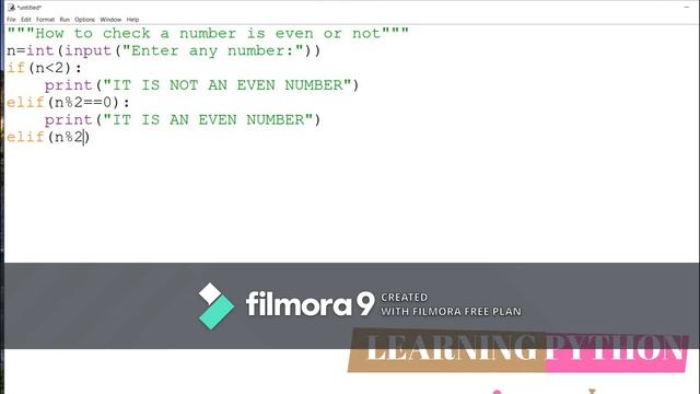 Python program to check a number is even or not? PYTHON | PROGRAMMING смотреть онлайн