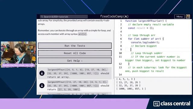 Let’s learn basic algorithms in JS! [Free JS Bootcamp] смотреть онлайн