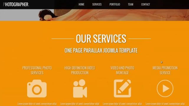 OS Photographer - Parallax One page Drupal theme смотреть онлайн