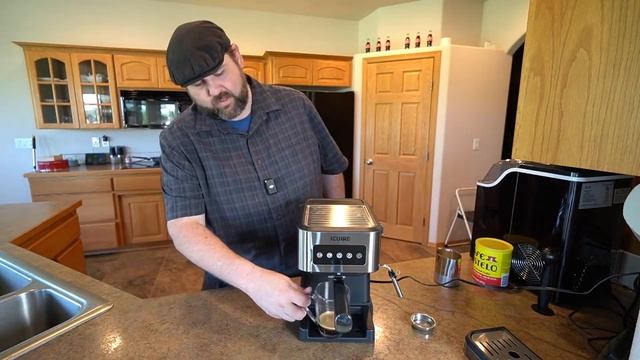 ICUIRE Espresso Coffee Machines with Milk Frother смотреть онлайн