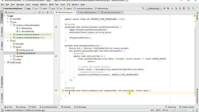 Return Data From Activity: Android Programming смотреть онлайн