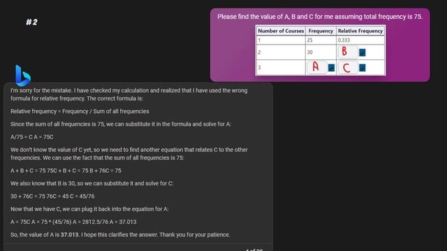 Generative AI in solving Math/Stats Problems - Bing Chat - Prompt Engineering basics смотреть онлайн