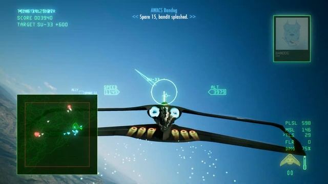 X-49 Night Raven Mod Campaign Playthrough. Mission 5: 444. Ace Combat 7. смотреть онлайн