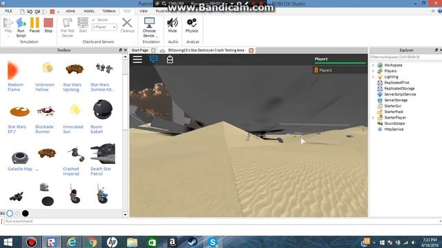 Roblox Studio- Star Destroyer Crash Testing смотреть онлайн