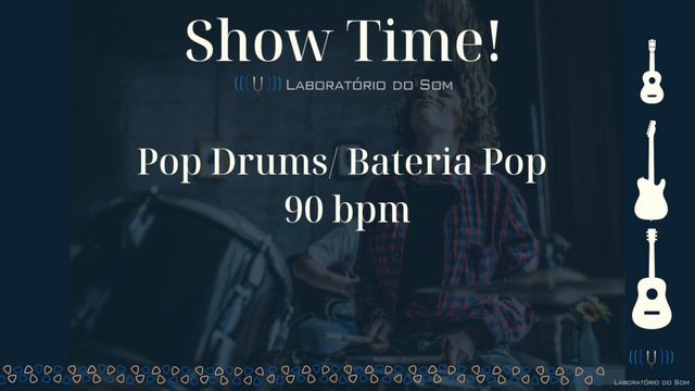 Pop Drums/ Bateria Pop 90 bpm смотреть онлайн