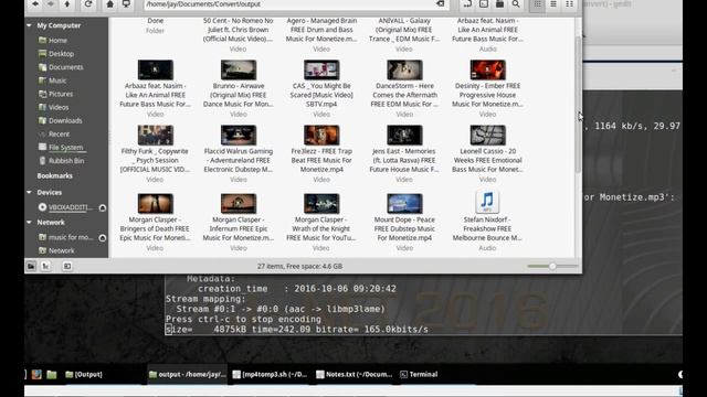 Mass File Convert MP4 To MP3 Linux Bash Script смотреть онлайн