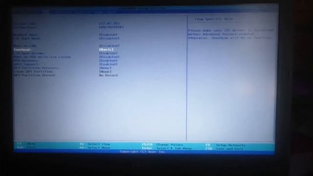 ПОСЛЕ УСТАНОВКИ WINDOWS ИЛИ ПРИ УСТАНОВКЕ ПРОПАЛ КУРСОР НА НОУТБУКЕ ACER РЕШЕНИЕ смотреть онлайн