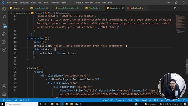 Understanding state in class based components | Complete React Course in Hindi #25 смотреть онлайн