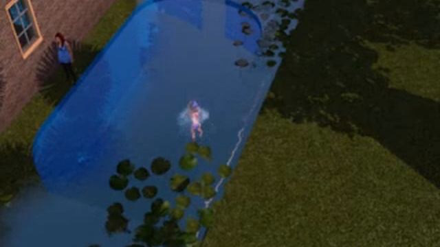 ПЛАВАТЕЛЬНЫЙ ПРУД В СИМС 3!!!