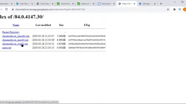 Solve SessionNotCreatedException: Session Not Created: Version Not Support And Chrome Not Reachable