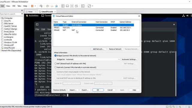 How to Change VMWare Host Network | Change VM Network | LinuxITs.com смотреть онлайн