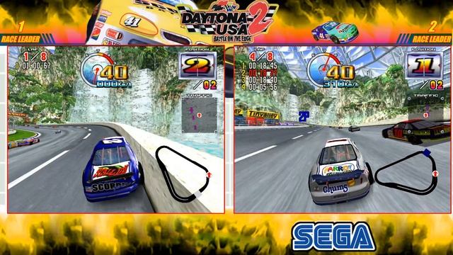 Daytona USA 2: Battle on the Edge - Full Speed 2P Network смотреть онлайн