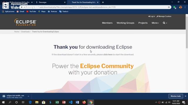 Como descargar e instalar JDK 16 y Eclipse IDE смотреть онлайн