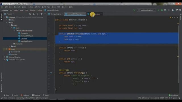 Lombok builder with Immutable class via lombok builder [Hindi] смотреть онлайн