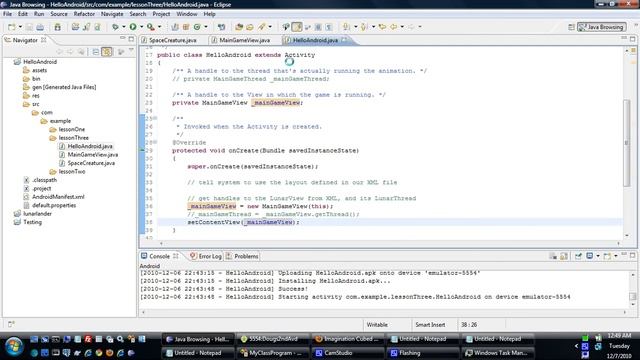Learning Java Programming Via Android - Lesson 3, Part 3 смотреть онлайн