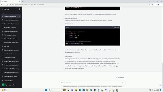 What should I use instead of assignment in an expression in Python смотреть онлайн