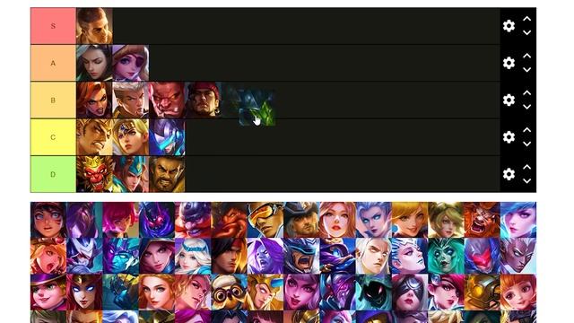 ТИР ЛИСТ НА ЛИНИЮ ОПЫТА 1 ЧАСТЬ | MOBILE LEGEND BANG BANG | TIER LIST | 2022 смотреть онлайн