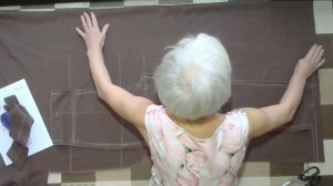 Раскрой брюк из футера сразу на ткани #shorts