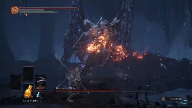 Dark Souls 3 - Darkeater Midir NG+ (No Damage) Friede's Great Scythe смотреть онлайн