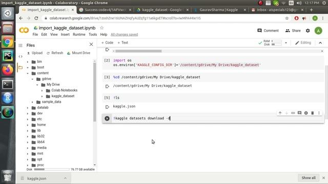 How to import Kaggle data-set into Google Colab смотреть онлайн