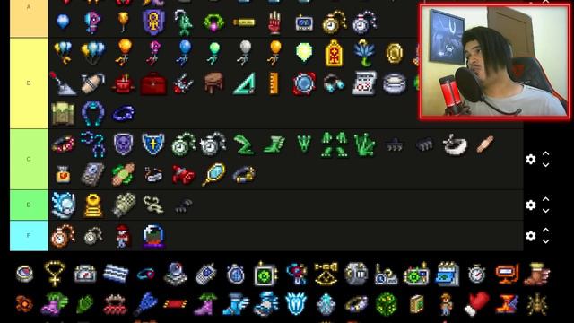 Rankeando Todos Os Acessorios Do Terraria! (Mais De 200 Itens) Terraria Tierlist