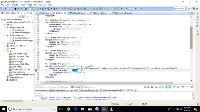 Code coverage report generation using Java, Ant , JUnit, Mockito , Powermockito & JACOCO framewor смотреть онлайн