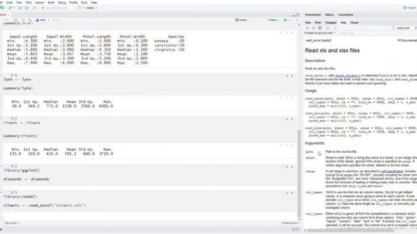 Загрузка данных различных форматов в Rstudio