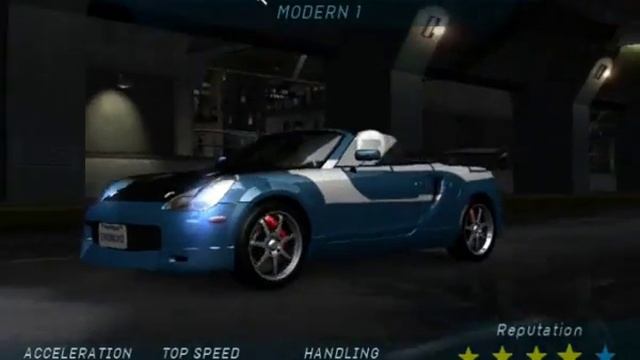 Need For Speed Underground- M2011 Toyota MR-S 2004 смотреть онлайн