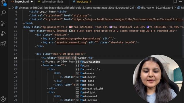 Login Form using HTML & Tailwind CSS смотреть онлайн
