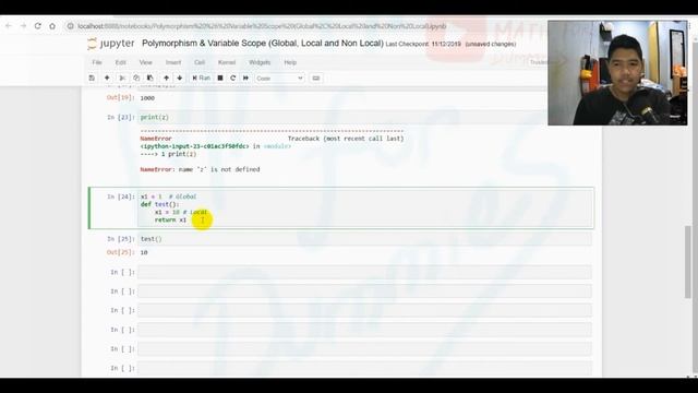 Python #08 - Function Part 3: Polymorphism Behavior & Variable Scope (Global, Local dan Non Local) смотреть онлайн