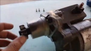 Ремонт стартера Toyota Harrier с двигателем 5S FE. Разбор втягивающего реле