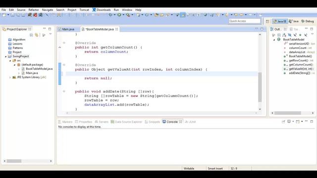 Java swing: Компонент JTable (Таблица). урок 13! смотреть онлайн