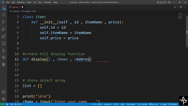 Billing System in python language || Python language смотреть онлайн