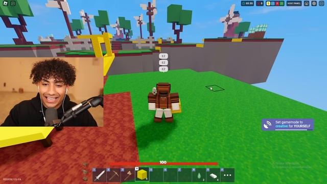 I Used CREATIVE MODE To CHEAT And She Started CRYING.. (Roblox Bedwars) смотреть онлайн
