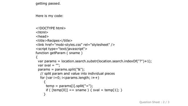 HTML : Javascript Url Parameter parsing смотреть онлайн