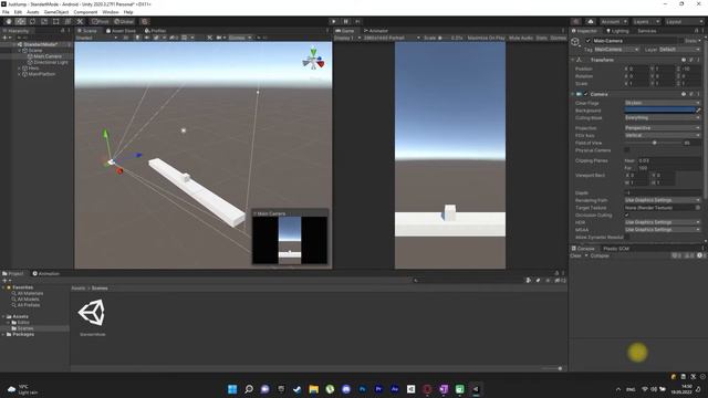 ПЕРВАЯ НАСТРОЙКА РЕДАКТОРА UNITY И ПОДГОТОВКА СЦЕНЫ ДЛЯ СОЗДАНИЯ ИГРЫ / C# / Unity смотреть онлайн