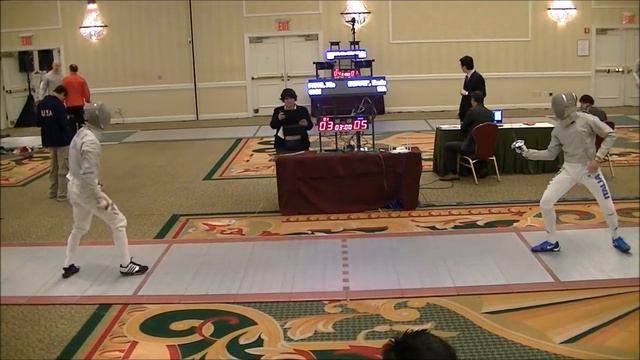 2014 Absolute Fencing Gear NY Sabre Grand Prix - Men's T32 Fang (CHN) vs. Berre (ITA) смотреть онлайн
