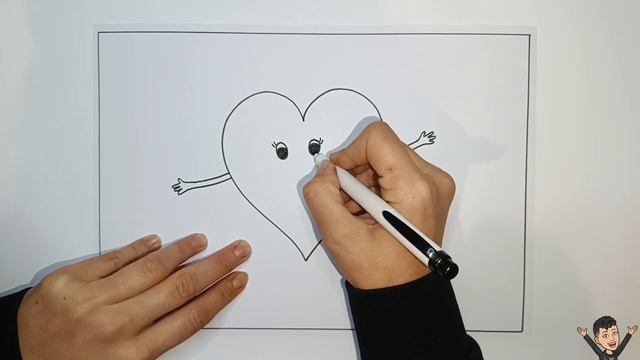 Sevimli Kalp Çizimi - Sevimli Kalp Nasıl Çizilir? - How To Draw a Heart Easy смотреть онлайн