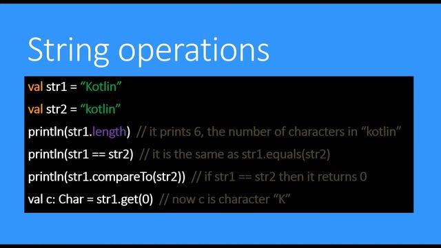 Brief Introduction to Kotlin part 2. Strings. смотреть онлайн