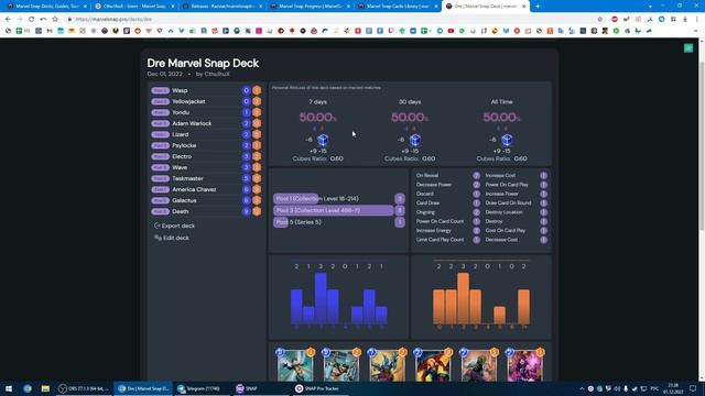 MARVEL SNAP | ДЕКТРЕКЕР ОТ SNAPZONE | АНАЛИЗИРУЕМ СВОЮ ИГРУ смотреть онлайн