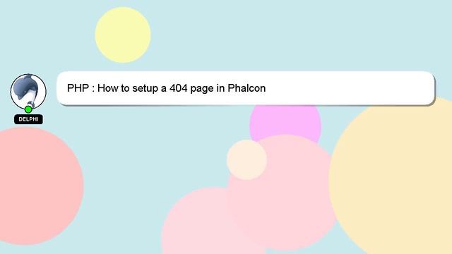 PHP : How to setup a 404 page in Phalcon смотреть онлайн