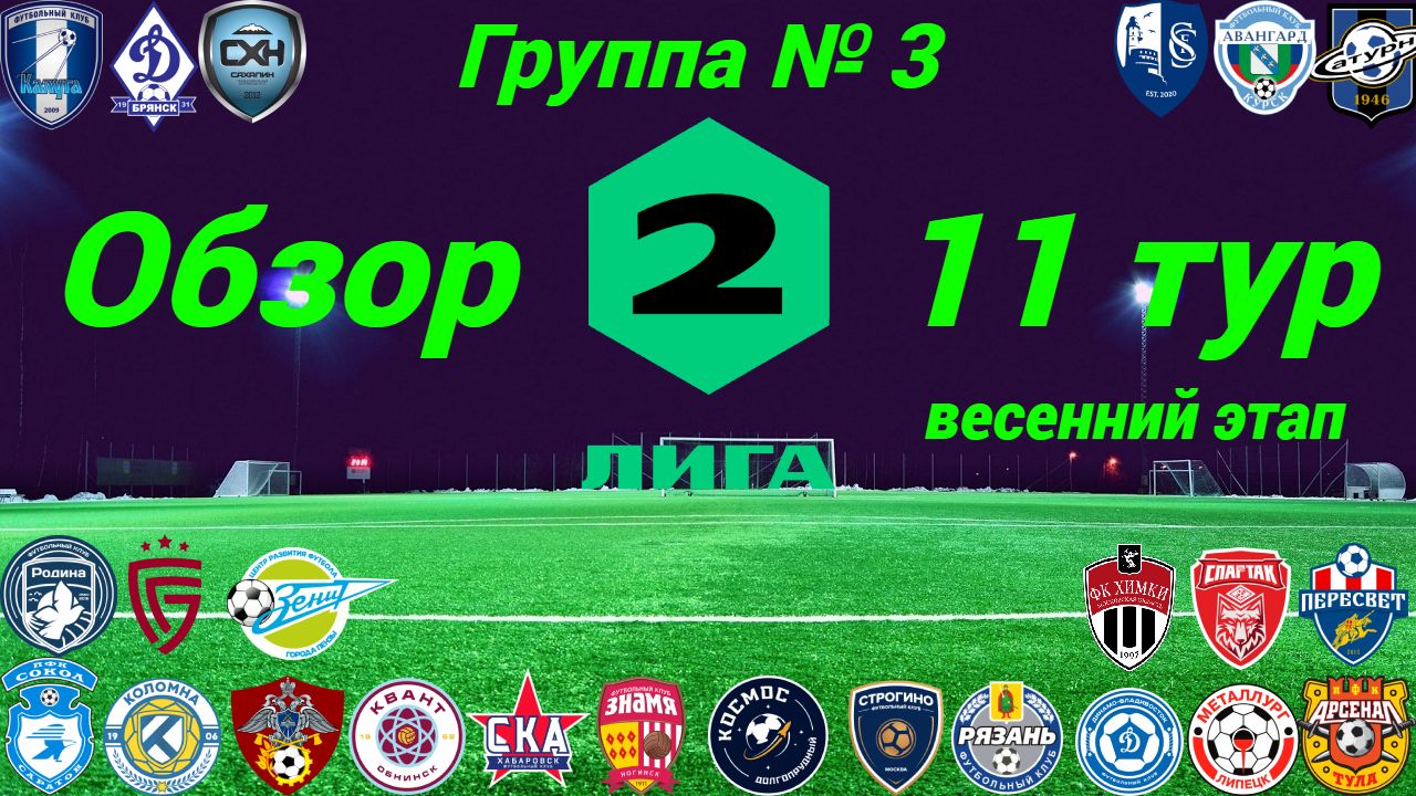 Вторая лига. Обзор 11-го тура, группа № 3 (весенний этап), сезон 2022/23 смотреть онлайн