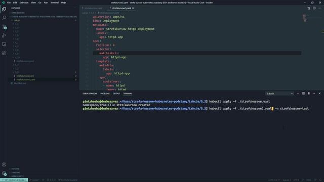 Kurs Kubernetes od podstaw - zarządzanie i automatyzacja kontenerów | Namespace | ▶strefakursow.pl◀ смотреть онлайн