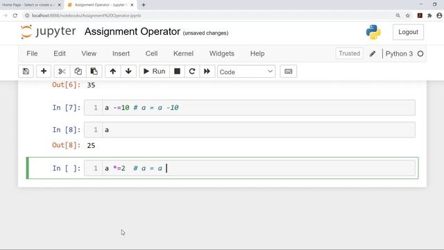 10 Assignment Operators in Python смотреть онлайн