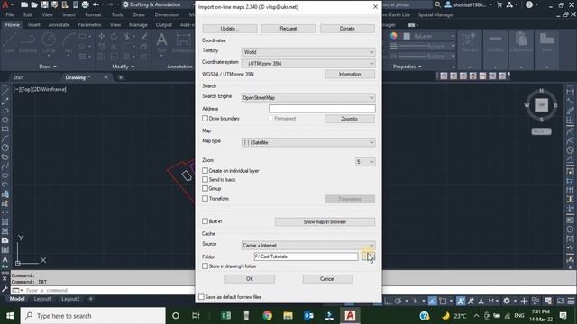 Import Google Map into AutoCAD with Lisp command смотреть онлайн