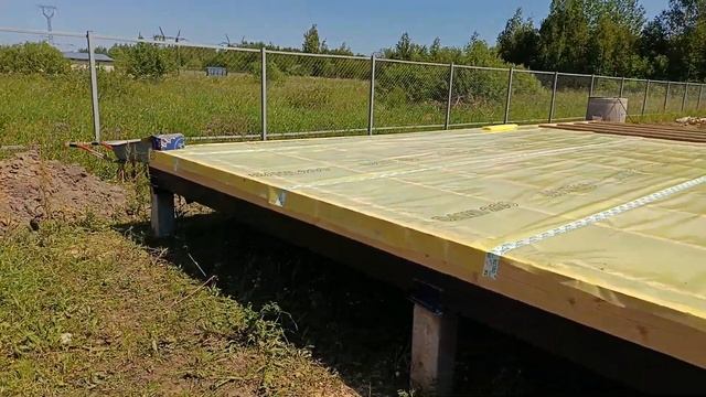 Строительство гостевого каркасного дома с сауной. д. Макарово