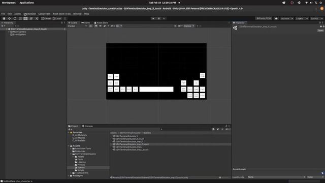 SSH Terminal Emulator for Unity - Android Touch Input Demo смотреть онлайн