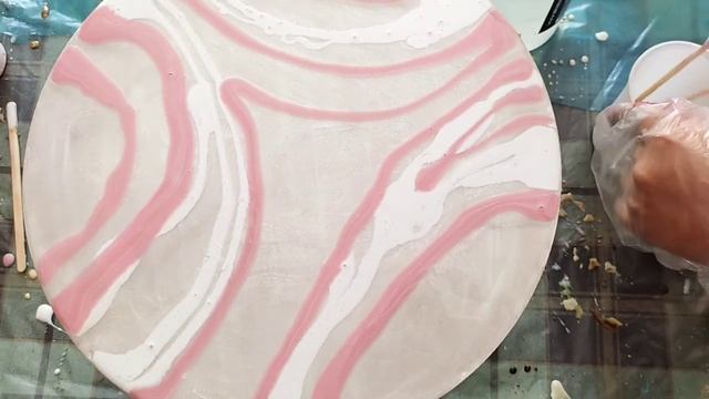 Срез камня из эпоксидной смолы . Painting a cut of a stone made of epoxy resin смотреть онлайн