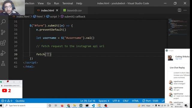 Javascript Instagram API Example to Display Profile,Posts of User in Webpage Using Fetch API [LIVE] смотреть онлайн